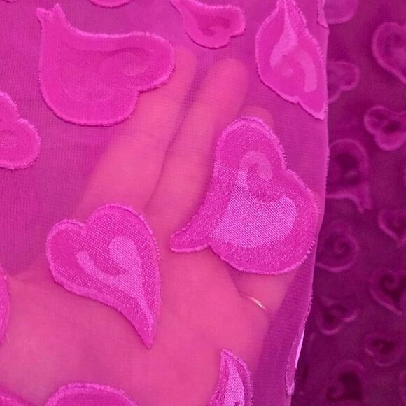 Victoria's Secret Vintage Sheer Hearts Pants Pink Valentines Size Small - Picture 5 of 6